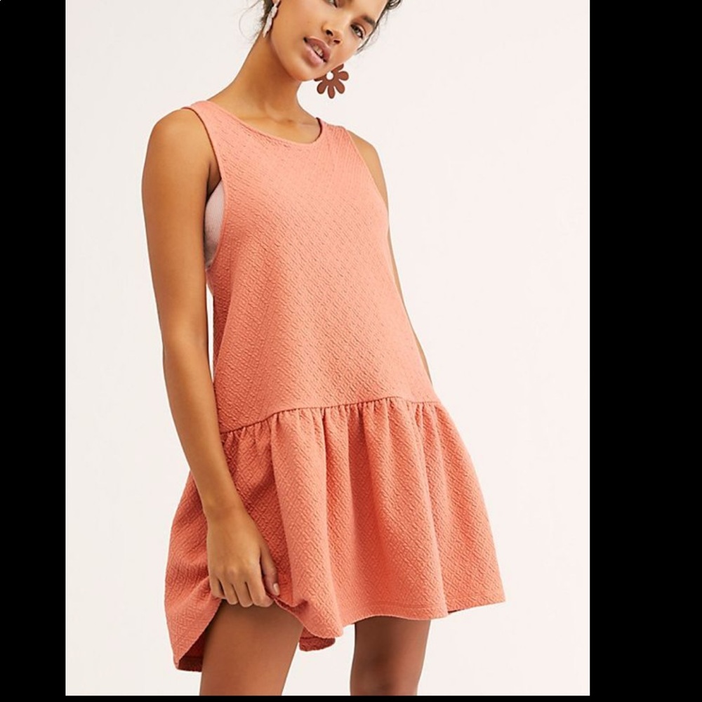 FREE PEOPLE “Easy Street” Pink Sleeveless Mini Dress